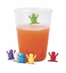 Ghidini 1840 pohárjelölő, szilikon tapadókoronggal, 6 db, 1840