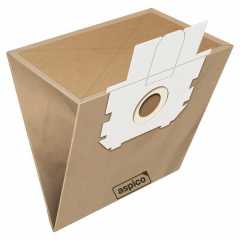 Aspico 076 zsugorfóliás papír porzsák, Electrolux, Progress porszívó kompatibilis, 5db, 300076