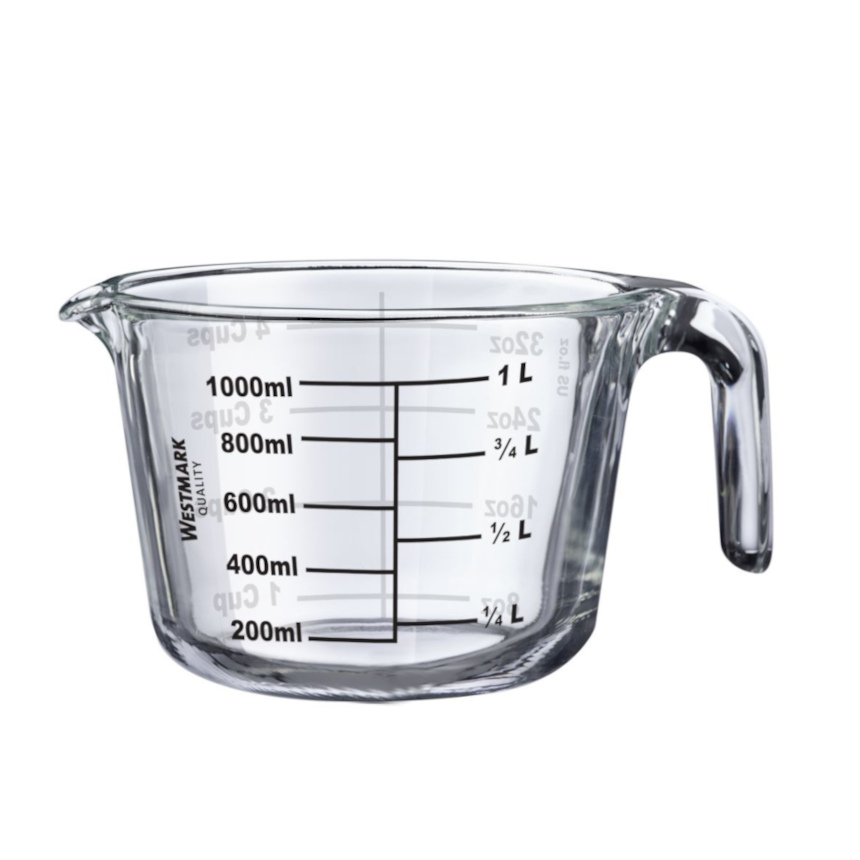 Westmark 30632260 mérőpohár, üveg, 1 liter, 30632260