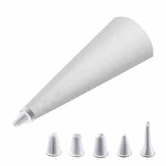 Westmark 3086 tortadíszítő habzsák, vászon, 28 cm, 7 db, 5 díszítőfejjel, 3086