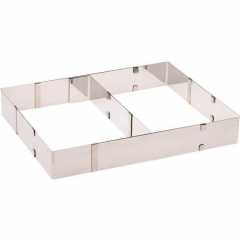 Westmark 31322260 sütőforma, szögletes, állítható, felezővel, 5cm magas, 31322260