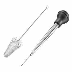 Westmark 61402260 sült hús locsoló készlet, szívócső, szilikon tartály, injektor, tisztítókefe, 61402260