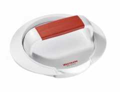 Westmark 6233 húspogácsa nyomó, kézi, 11 cm átmérőjű, emelővel, műanyag, 6233