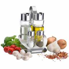 Westmark 65052260 fűszertartó szett, olaj, ecet, só és bors tartó, állvánnyal, 65052260