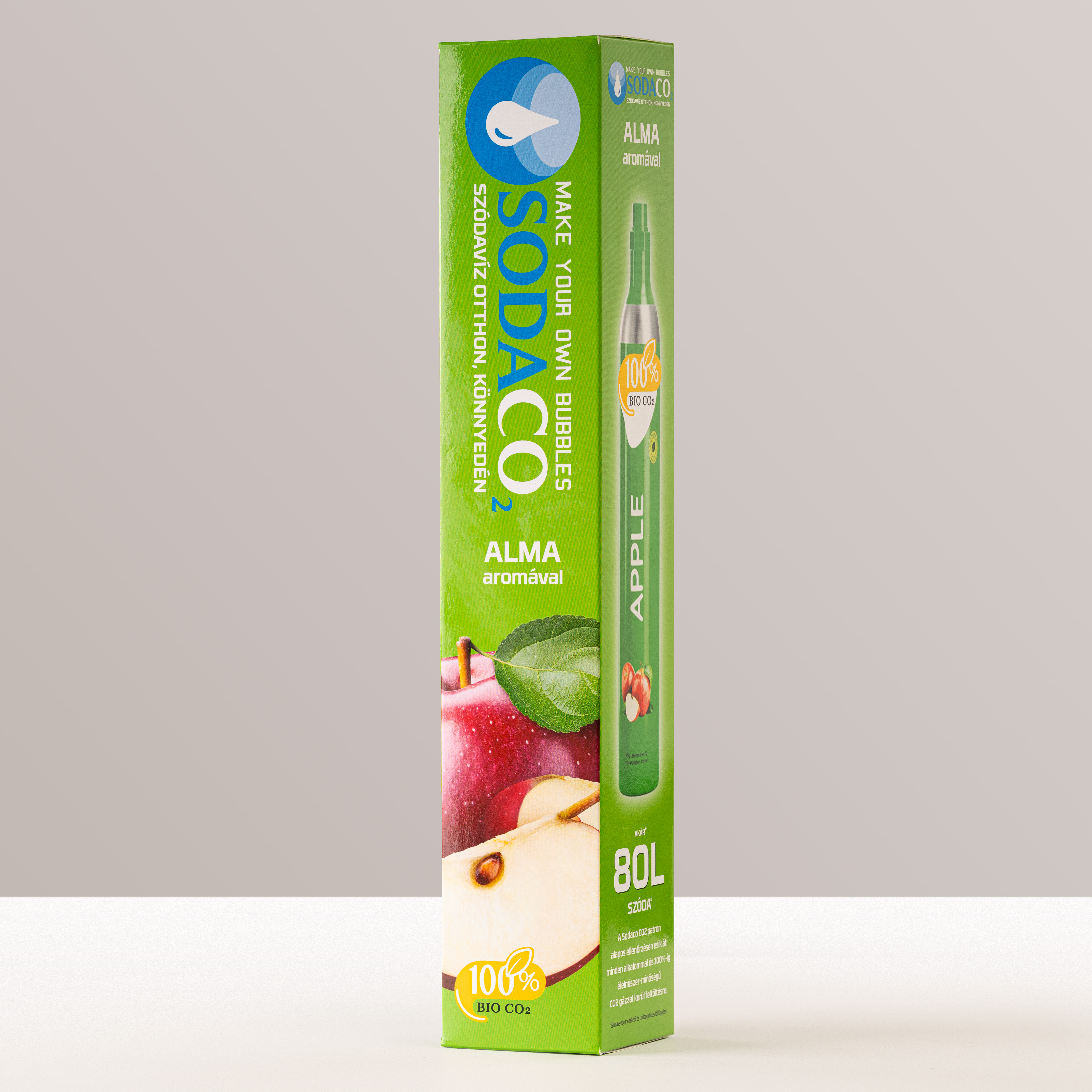 SodaCo 809187 univerzális tartalék szódagép patron alma ízzel, 60-80 liter, A809187