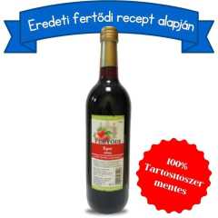 Eper szörp, 750 ml, tartósítószer mentes, 1:8 hígítási aránnyal, Szorpeperuveges
