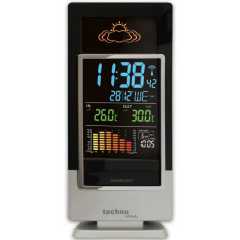 Technoline WS 6502 asztali időjárás állomás, színes kijelzővel, fekete-ezüst, WS6502