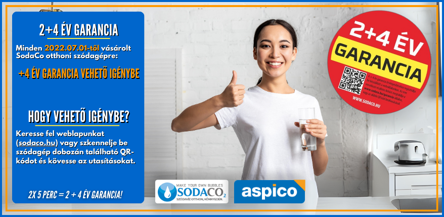 2 plussz 4 év garancia