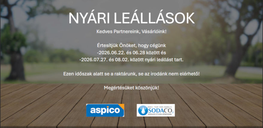 Nyári leállás, 2026